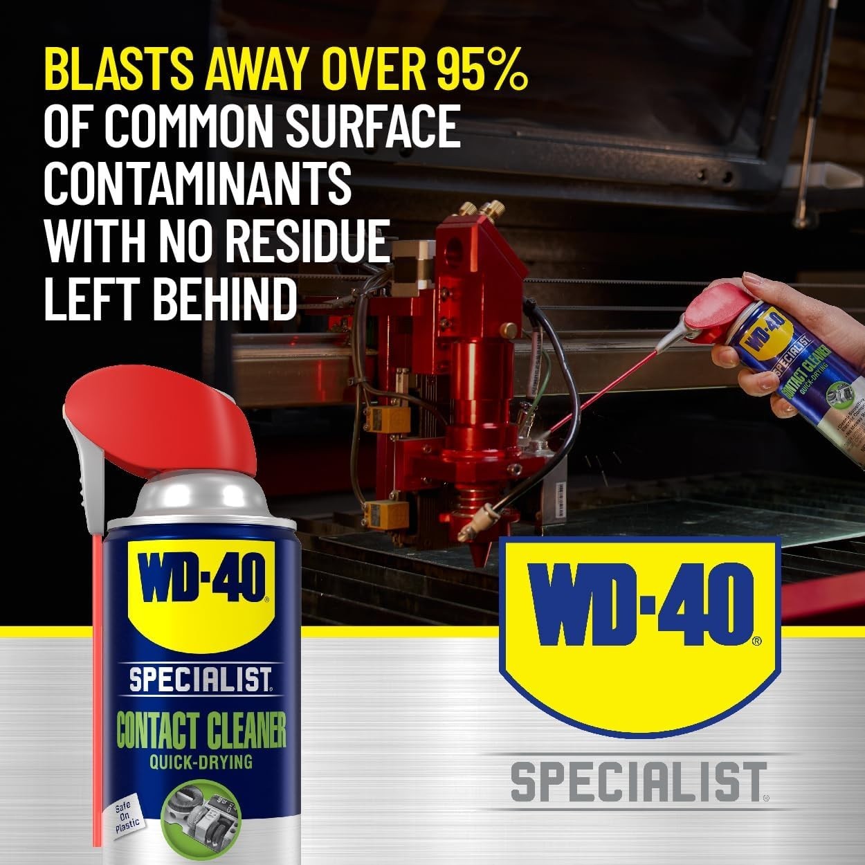 Residue-Free 11oz Specialist Contact Cleaner Spray for Safe Electrical Cleaning