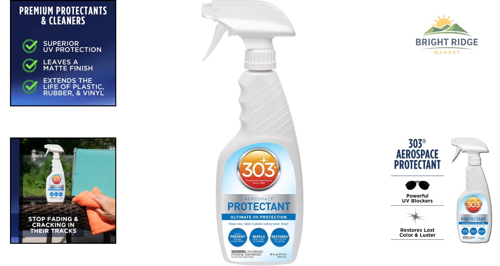 Non-Toxic 16 Fl. Oz. Protectant Spray for Automotive and Outdoor Products