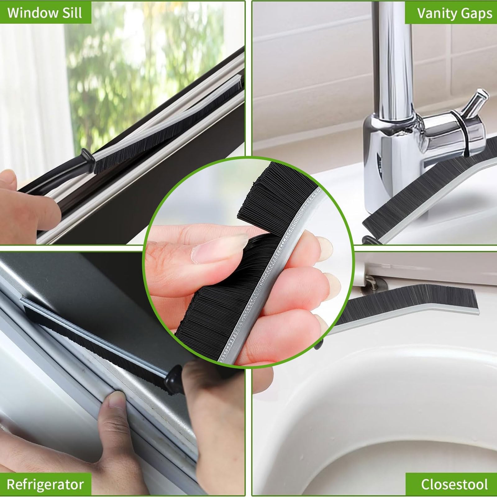 12Pcs Crevice Cleaning Brush Set,Hard Bristle Cleaning Supplies for Kitchen, …
