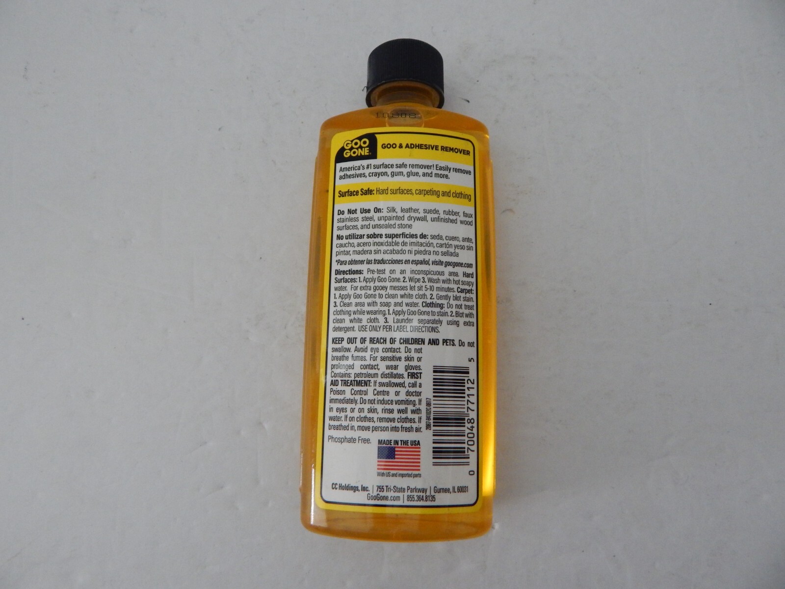 3x Goo Gone Goo Universal Adhesive & Sticker Remover 8FL. OZ Made In the USA New