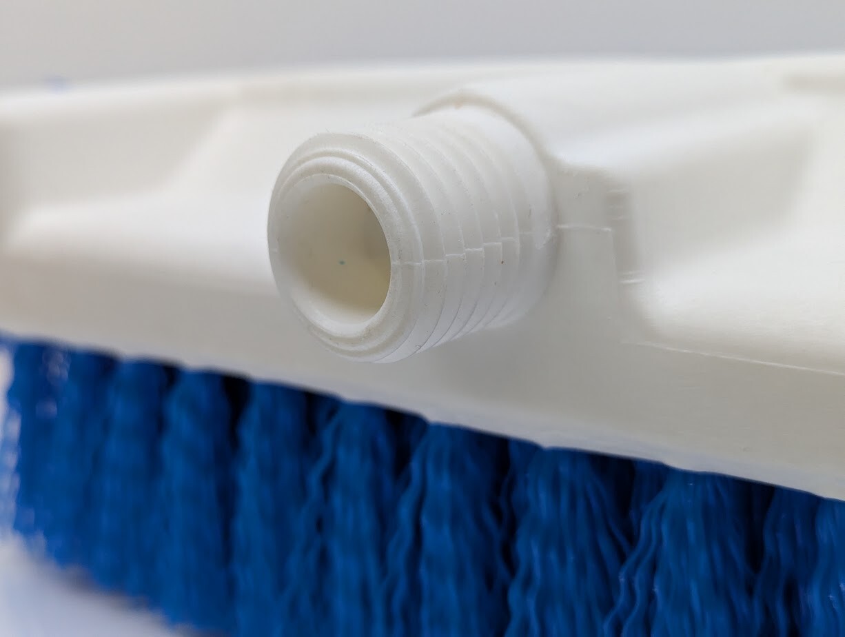 Lot of 6 Extra Heavy Duty Deck Scrubber Cleaning Brush Blue Bristles Replacement