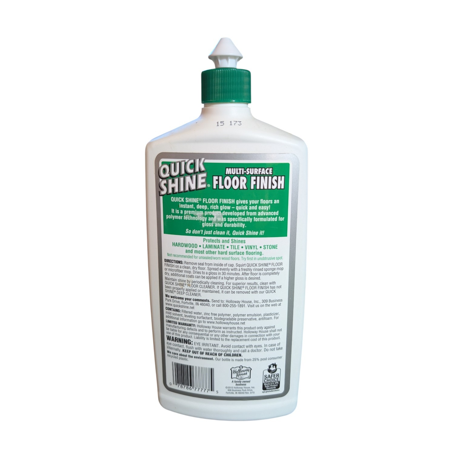 Holloway House Quick Shine Multi Surface Floor Finish, 27oz, Full