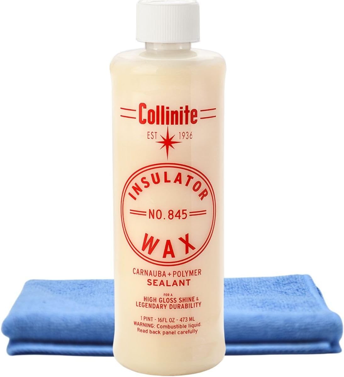 Collinite No. 845 Insulator Wax & Towel Combo
