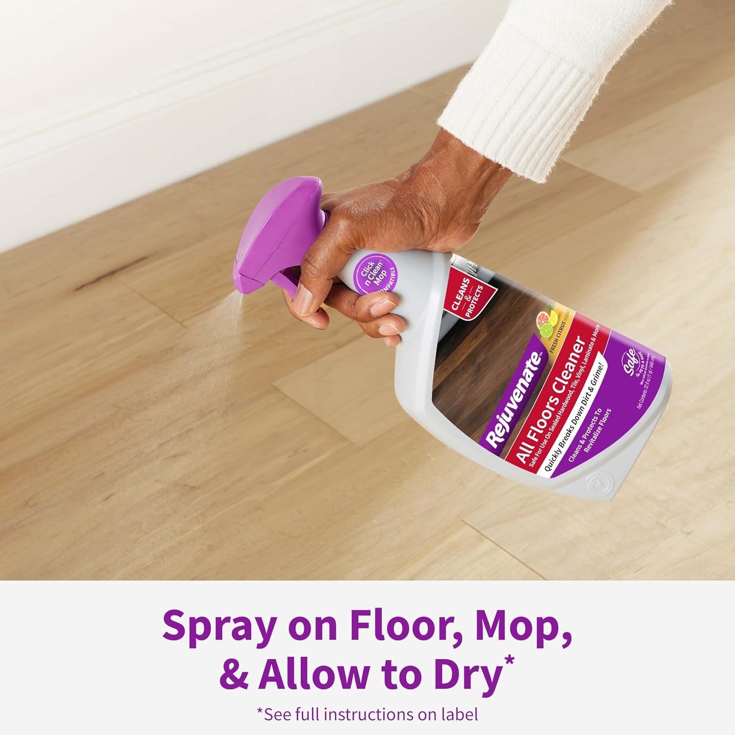 Rejuvenate All Floors Cleaner Refill, 1 Gallon, Breaks Down Dirt and 1 Pack
