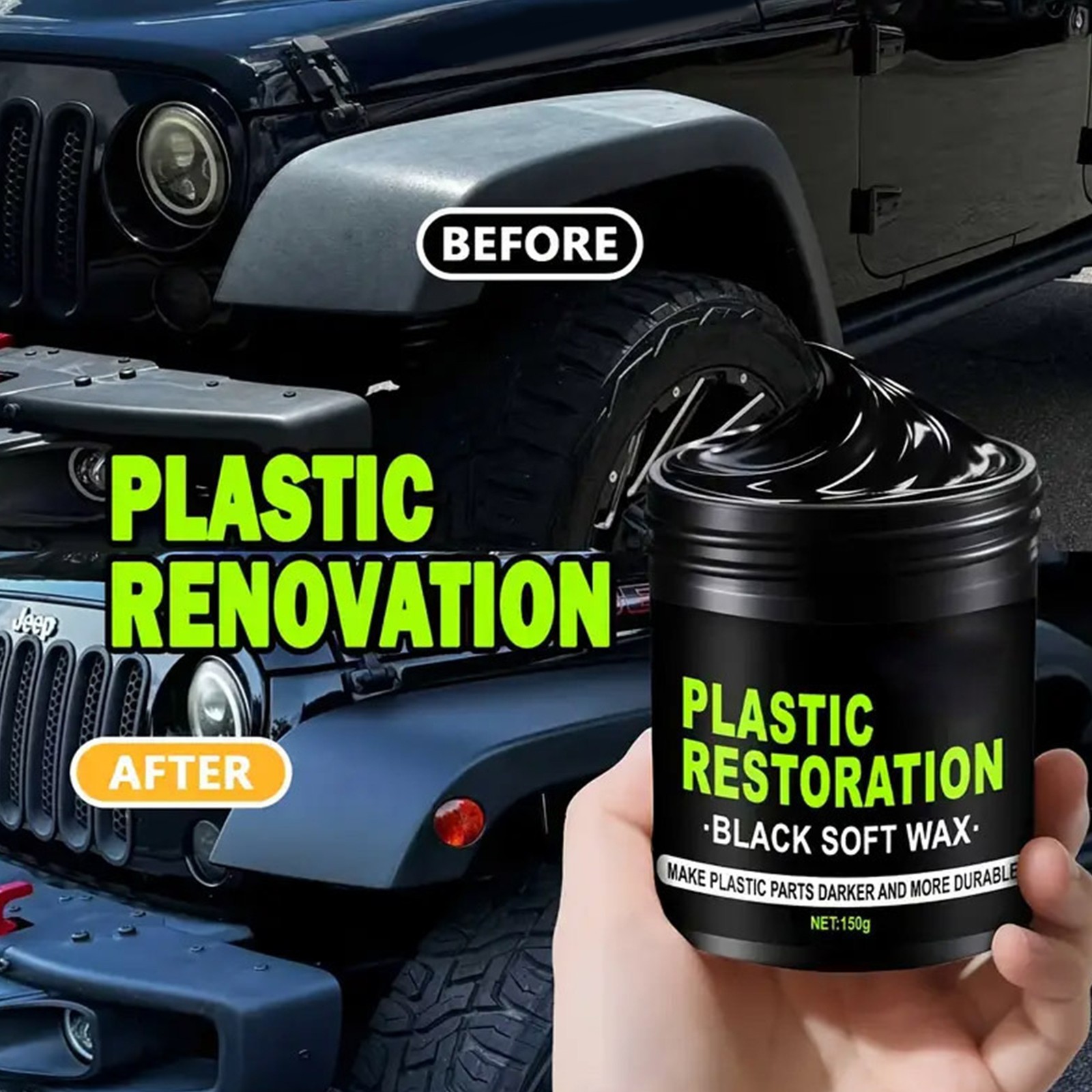 Ultimate Car Plastic And Trim Restorer UV Protection Long-Lasting Coating 300g