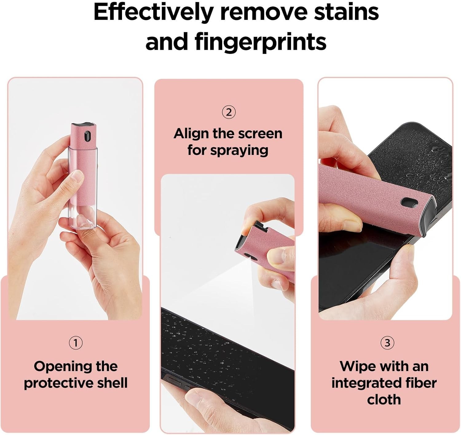 Screen Cleaner, All-in-One Spray & Wipe Cleaner, with Transparent Protective …