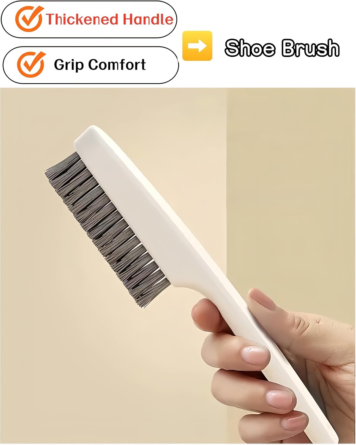 2 Pack Scrub Brush Laundry Cleaning Brush Soft Bristle Household Cleaning Brushe