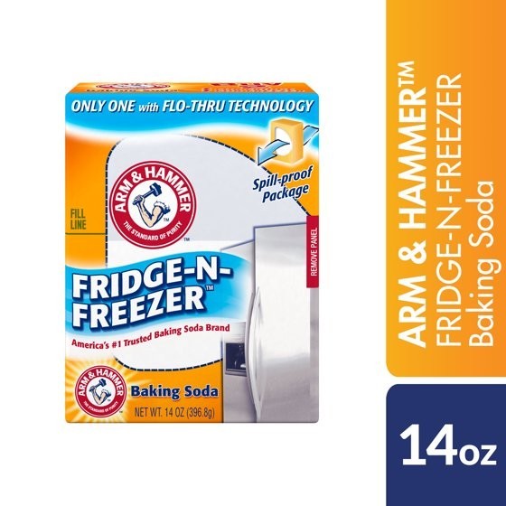 (5 pack) ARM & HAMMER Baking Soda Fridge-n-Freezer Odor Absorber, 14 oz Box