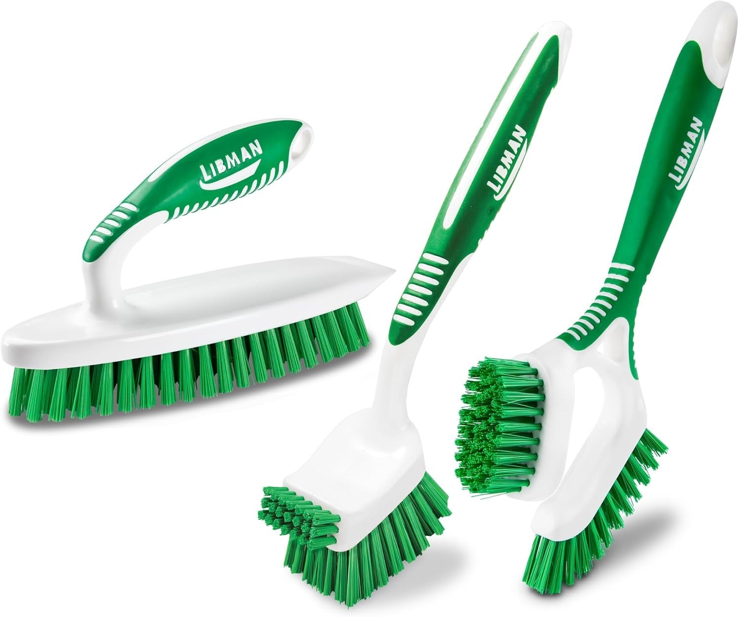 Heavy Duty Scrub Brush Kit – 3 Durable Brushes for Tackle Tough Household Messes