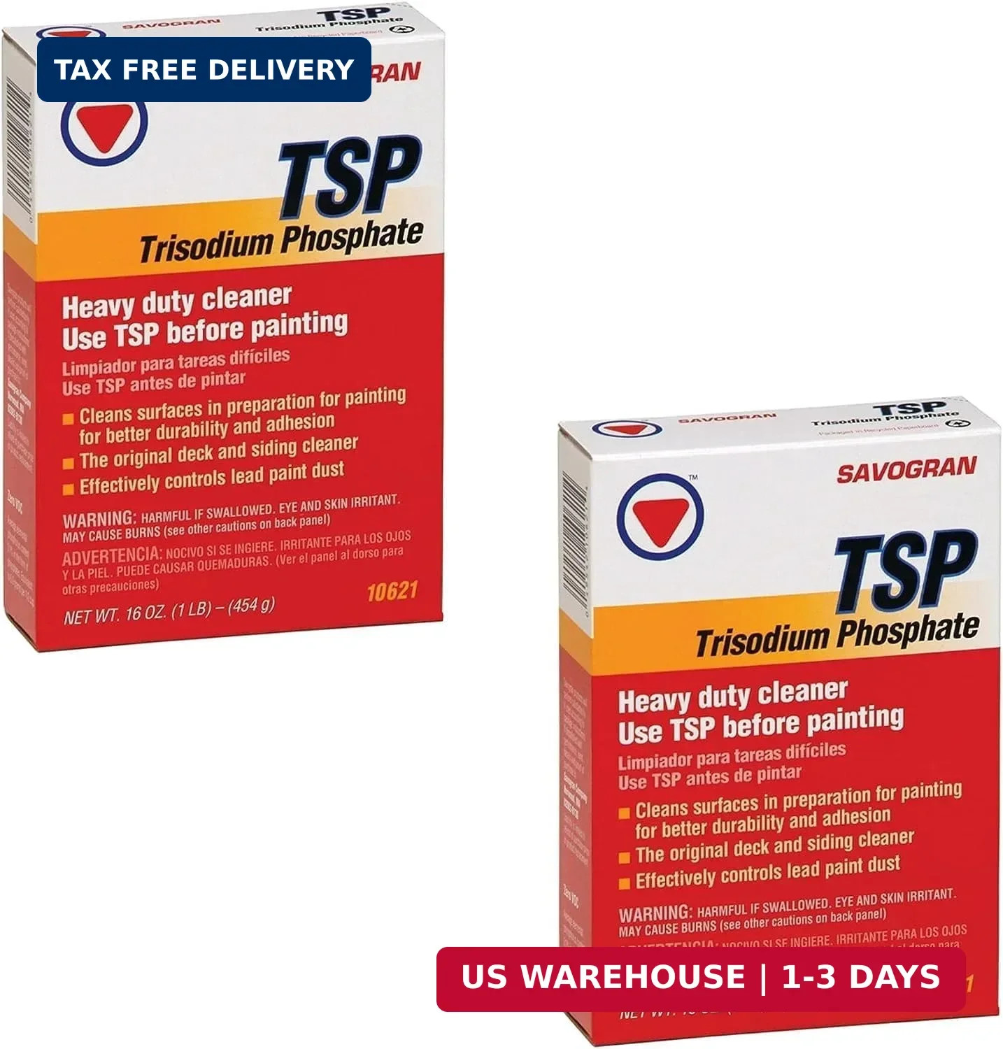 10621 Trisodium Phosphate (TSP) 1LB (16oz) (Pack of 2)