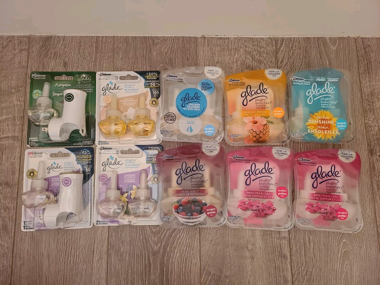Lot Of Glade PlugIns Scented Oil Refills And Kits Assorted Scents