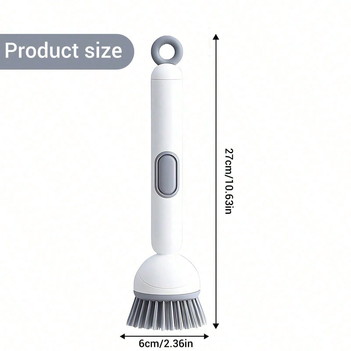 Dish Brush – Dish Brush with Detergent Dispenser – Adjustable Angle & Rotating