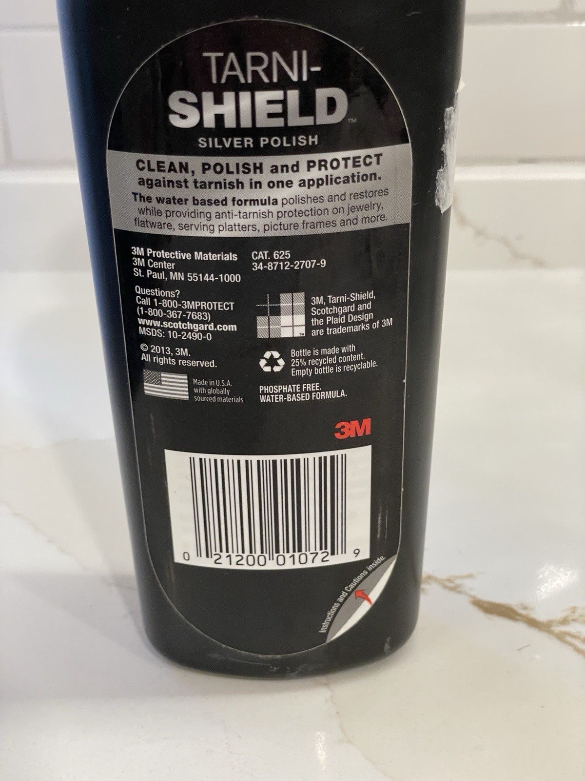 Tarni-Shield Scotchgard 3M Silver Polish Clean Anti-Tarnish Protection 10 oz New