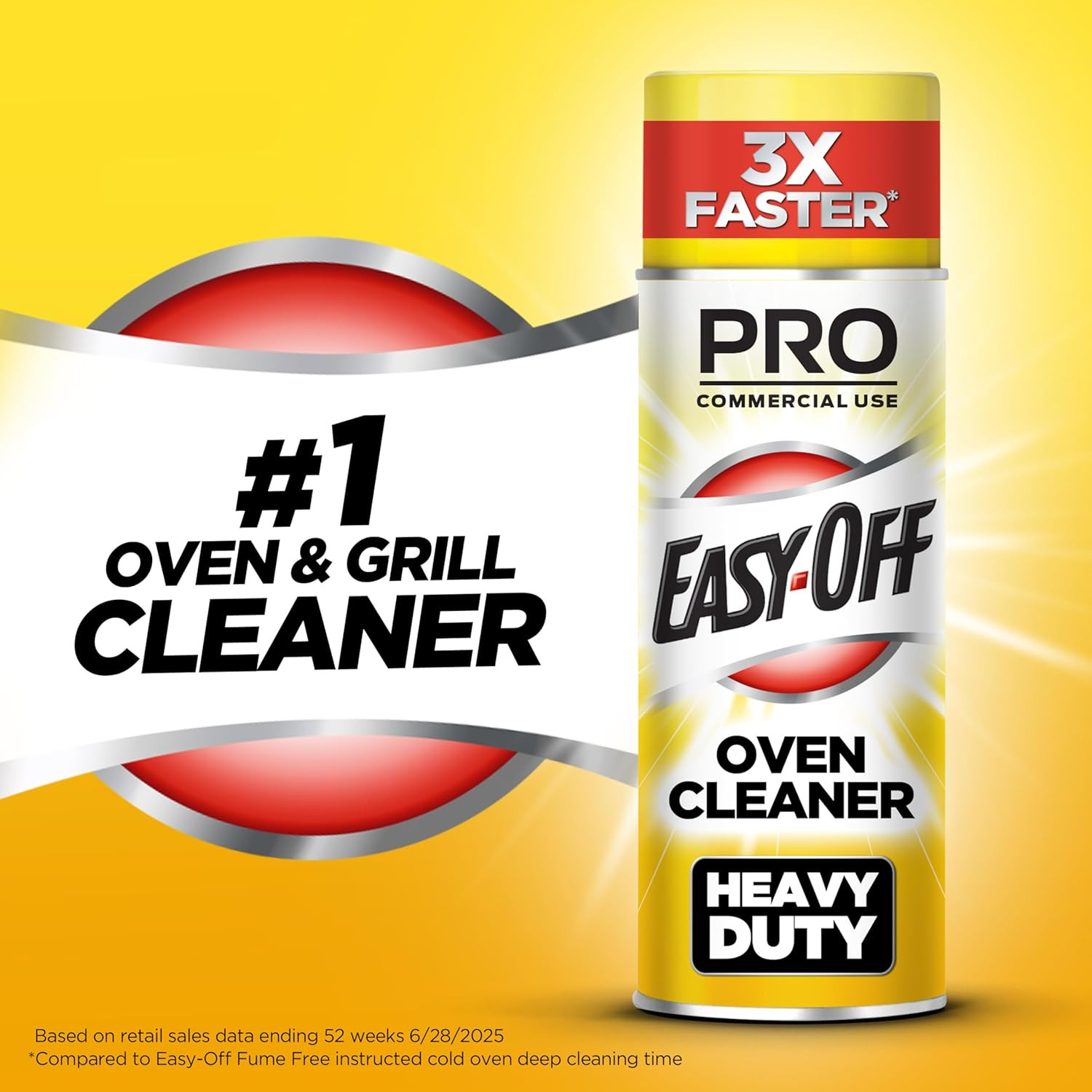 Easy-Off Professional Oven & Grill Cleaner, Removes Tough Burnt on Food and Grea