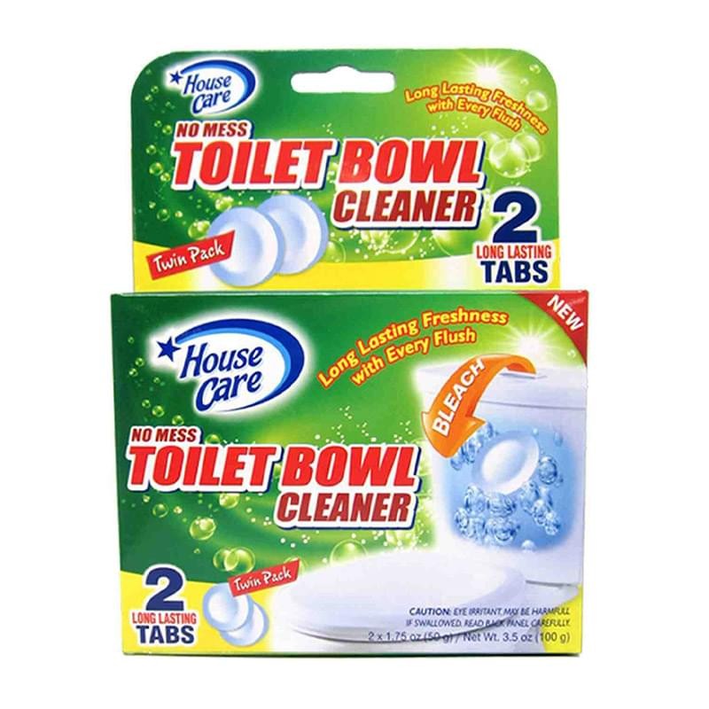 No Mess Toilet Bowl Cleaner Tablets with Bleach, 2 Count (Pack of 6)