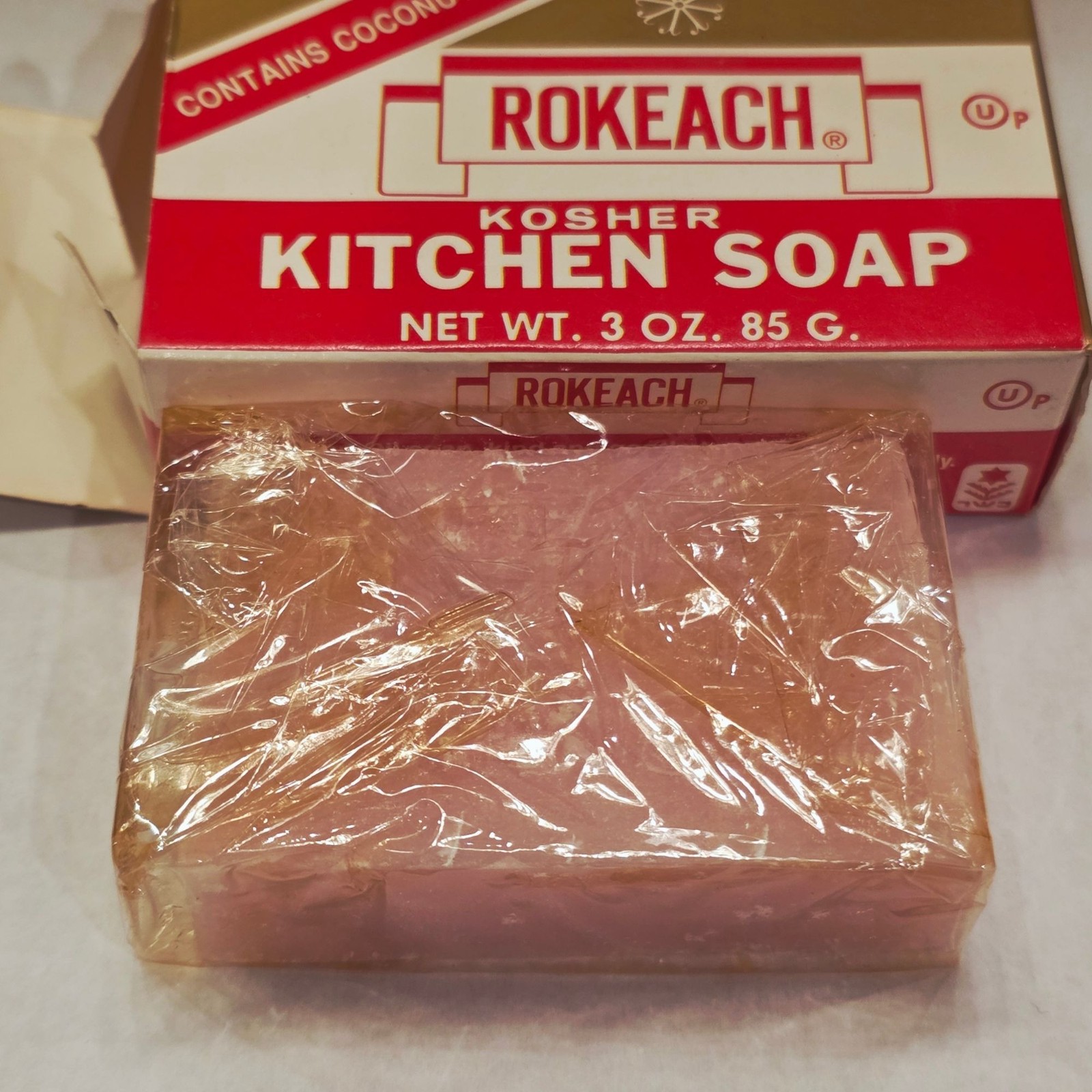 Rokeach Kosher Kitchen Soap With Coconut Oil 3 Oz Bar Gentle On Hands Cuts Greas