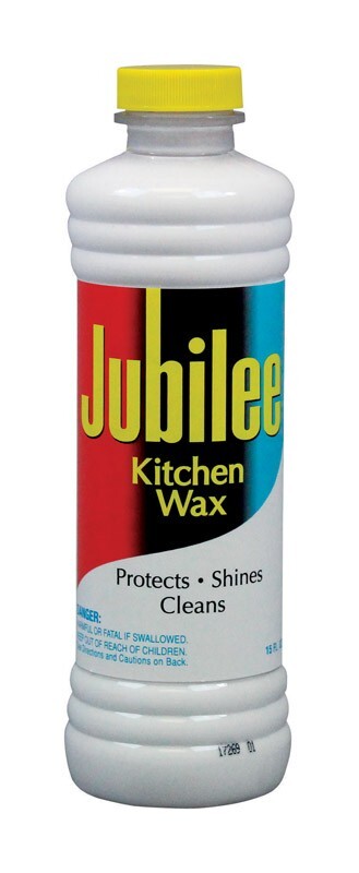 Jubilee Clean Scent Kitchen Wax Liquid Protects Shines Cleans 15 oz