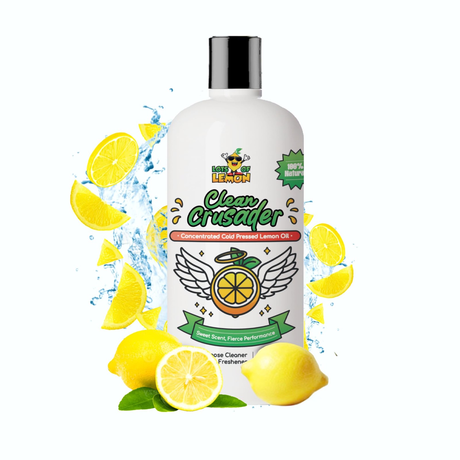 – Clean Crusader Cold Pressed Lemon Oil Concentrate – All Purpose Cleaner & F…