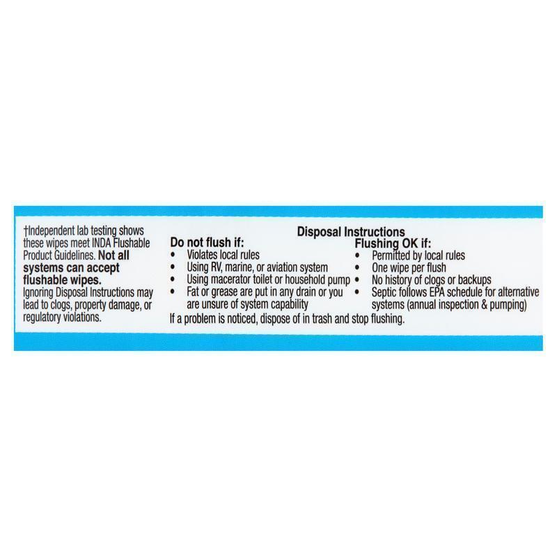 Moist Refreshing Clean Flushable Wipes Hypoallergenic Aloe Vitamin E 240 Total