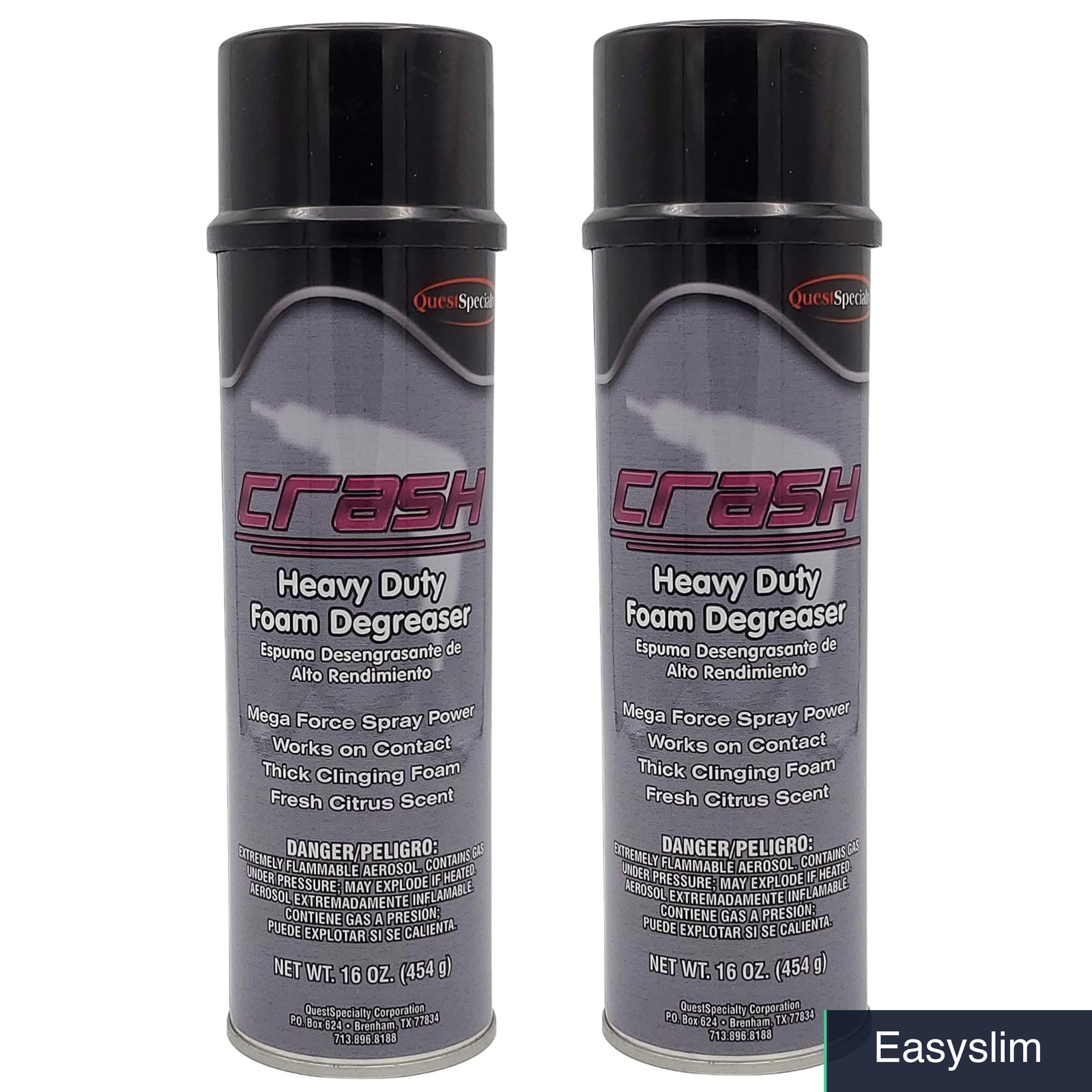 Foam Degreaser 16 Oz Pack of 2 Aerosol Industrial Engine Cleaner