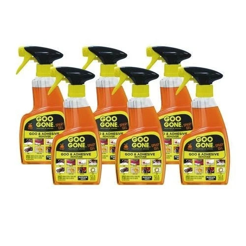 Goo Gone Spray Gel Cleaner, Citrus Scent, 12 oz Spray Bottle 6/Carton