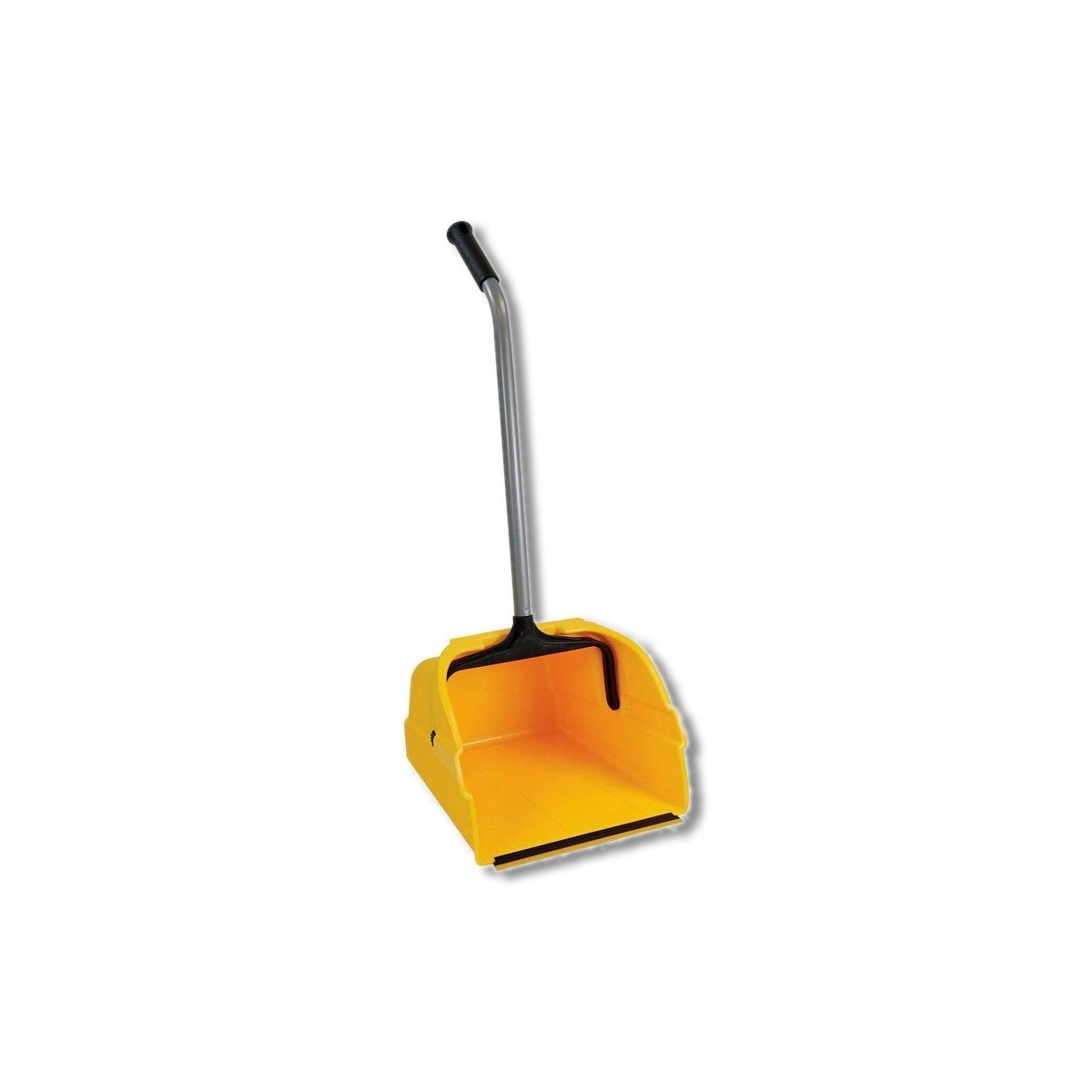 Quickie Yellow Plastic Stand-Up Long Handled Dust Pan 495