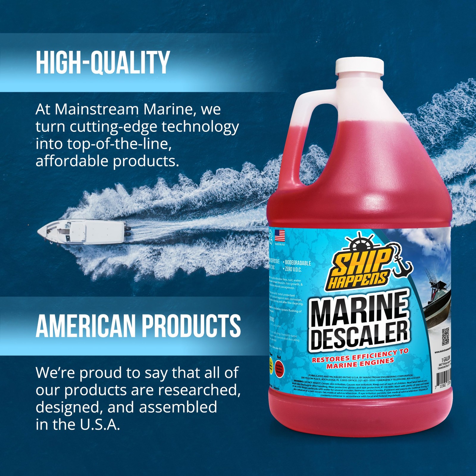 Mainstream Marine Descaler Solution, MultiPurpose Descaling Solvent, BioGrowt…