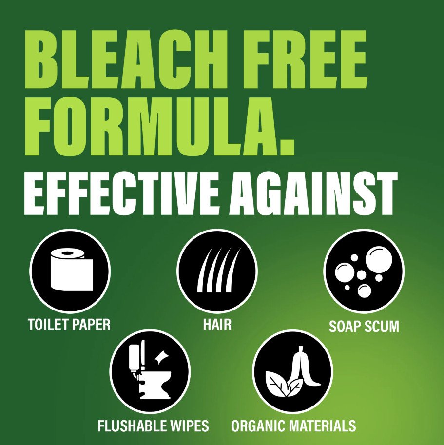 Green Gobbler Industrial Strength Drain Clog Remover & Cleaner Liquid Gel- 64oz.