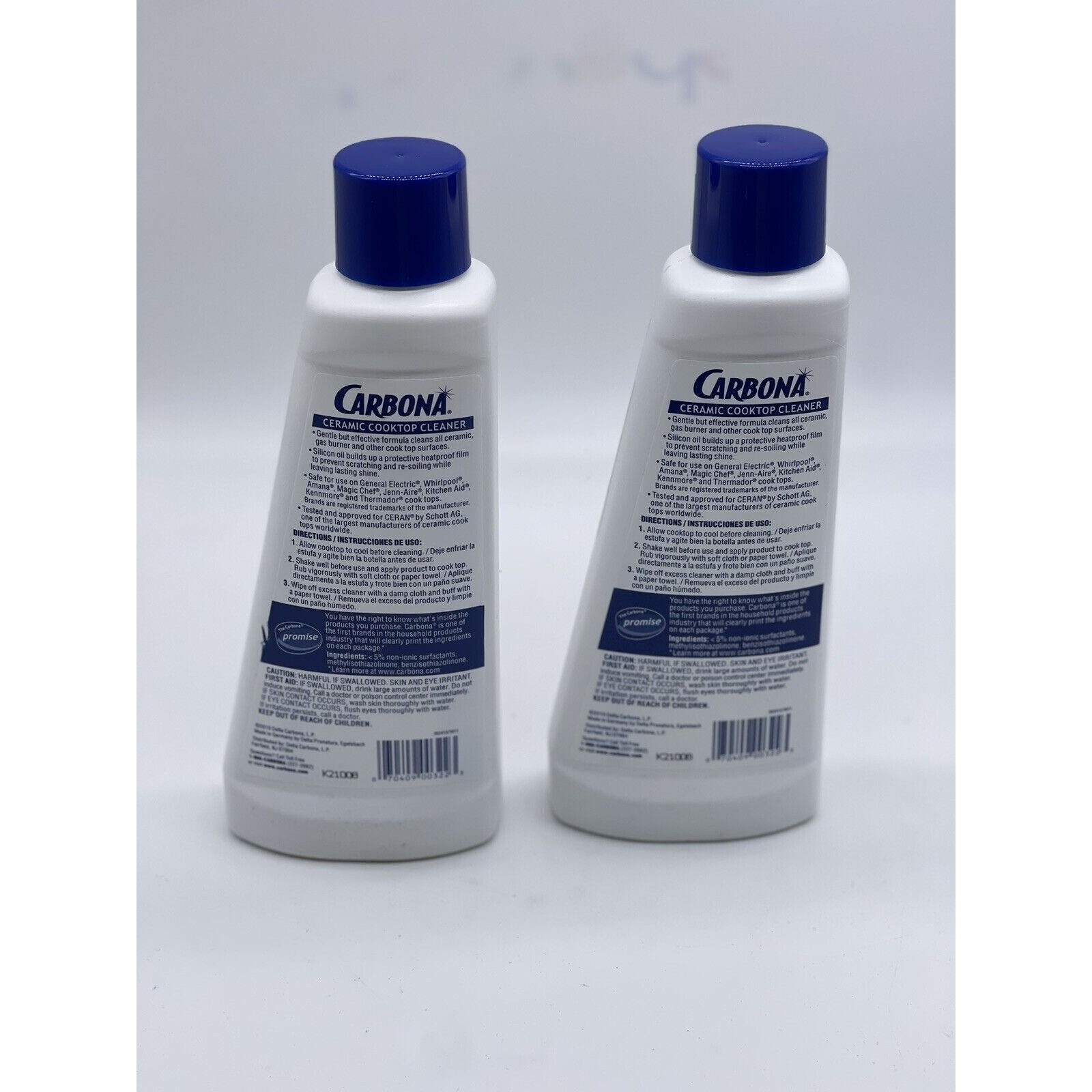Brand New 2-Pack Value Size Carbona Ceramic Cooktop Cleaner Shiner 16.8 fl oz