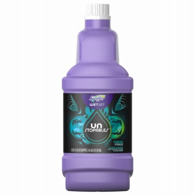 4 Pack – Wet Jet Solution Refill, Unstopables Fresh Scent, 1.25L – 12971