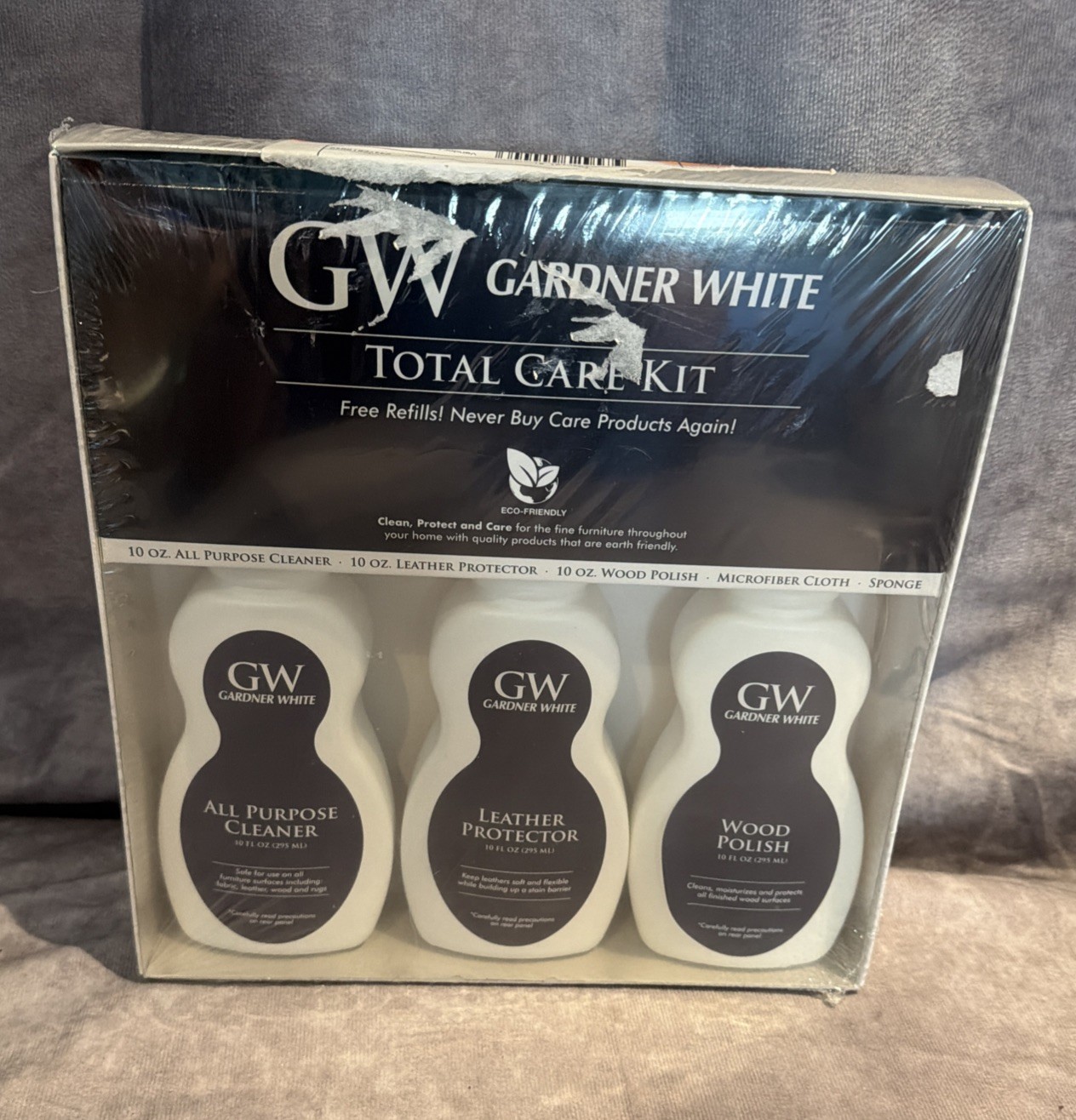 GW Gardner White Total Care Cleaning Kit Luxe Care Brand New
