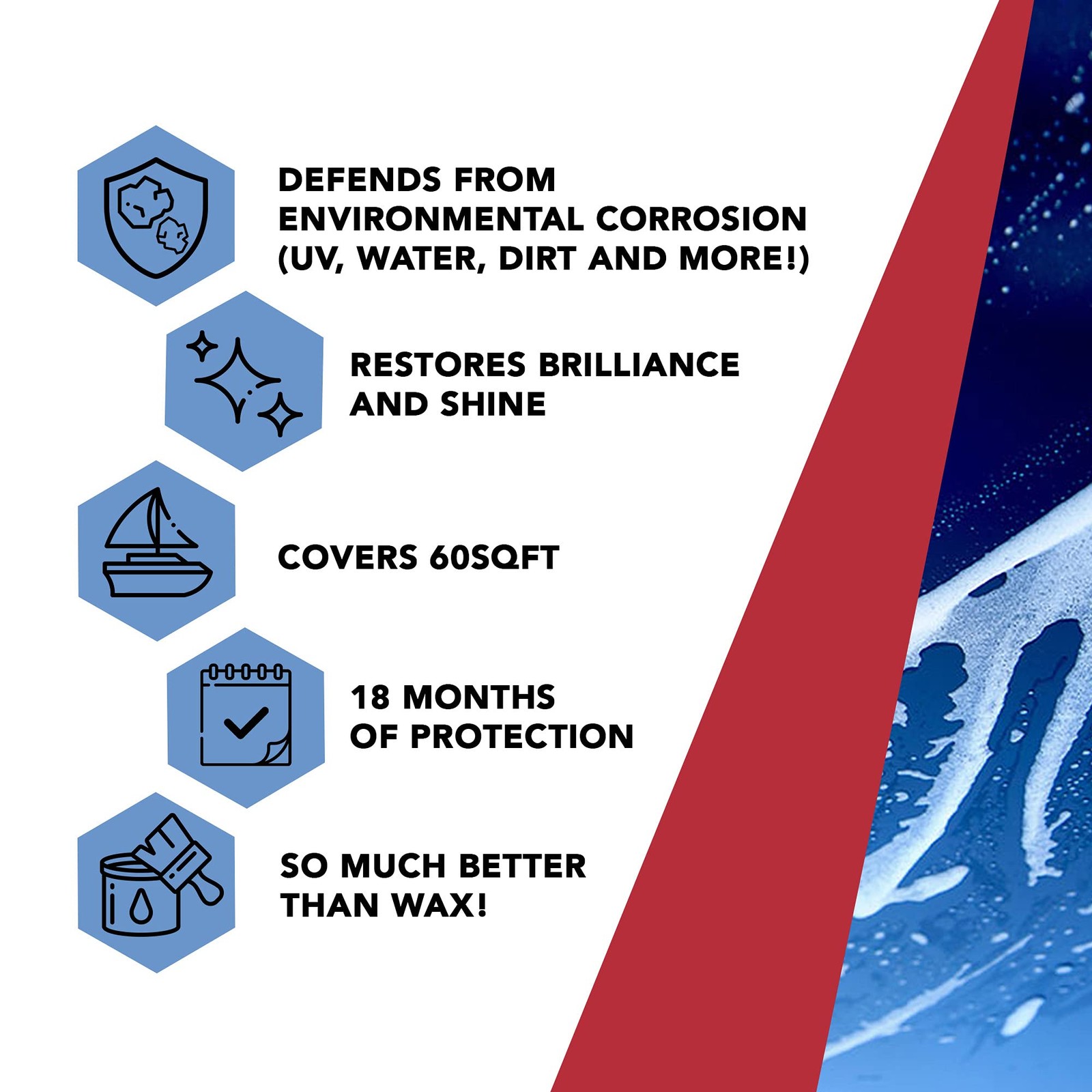 Glidecoat Marine Ceramic Coating (50ml)-Nano Ceramic Coating for Boats, Cars – B