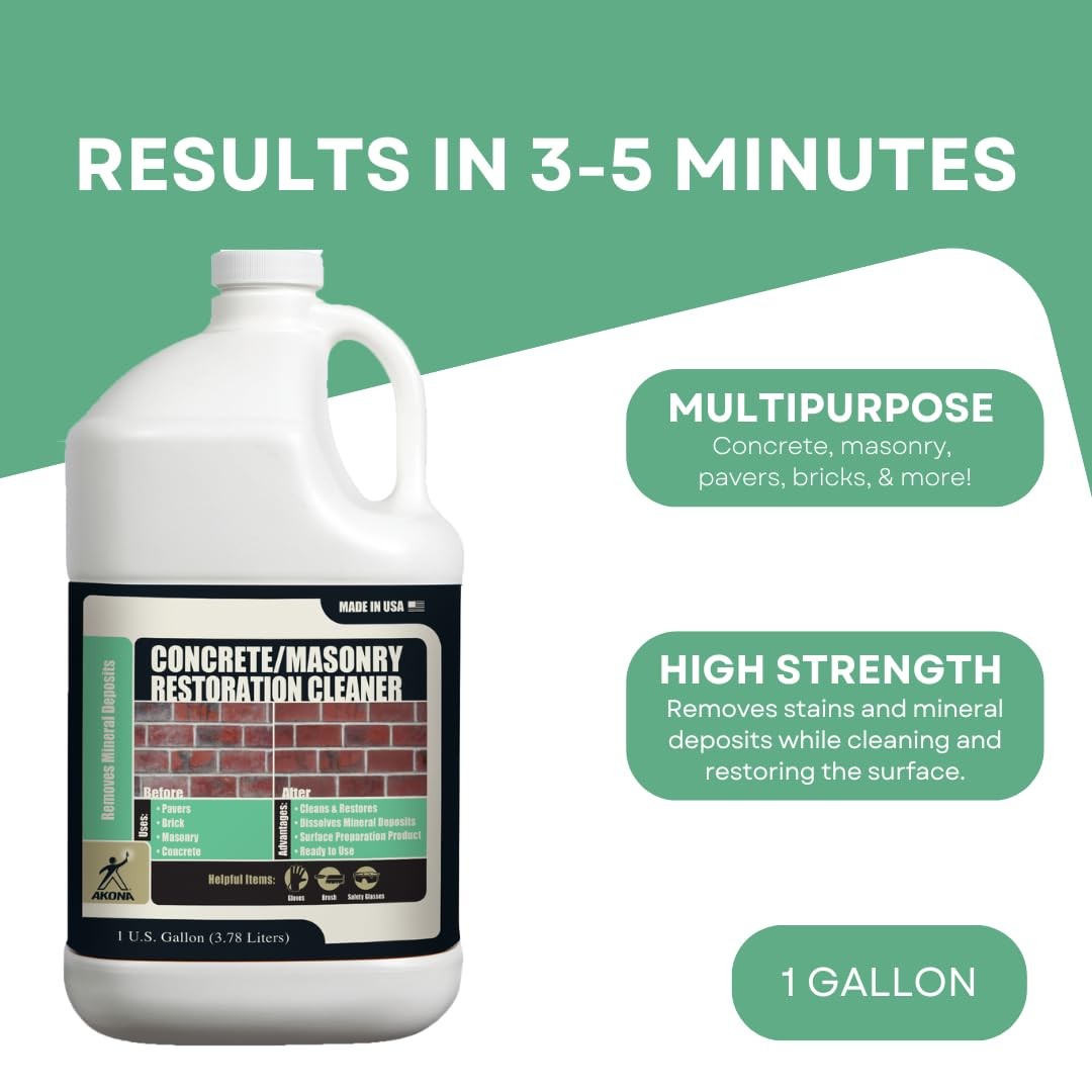 Concrete/Masonry Restoration Cleaner, 1 Gallon