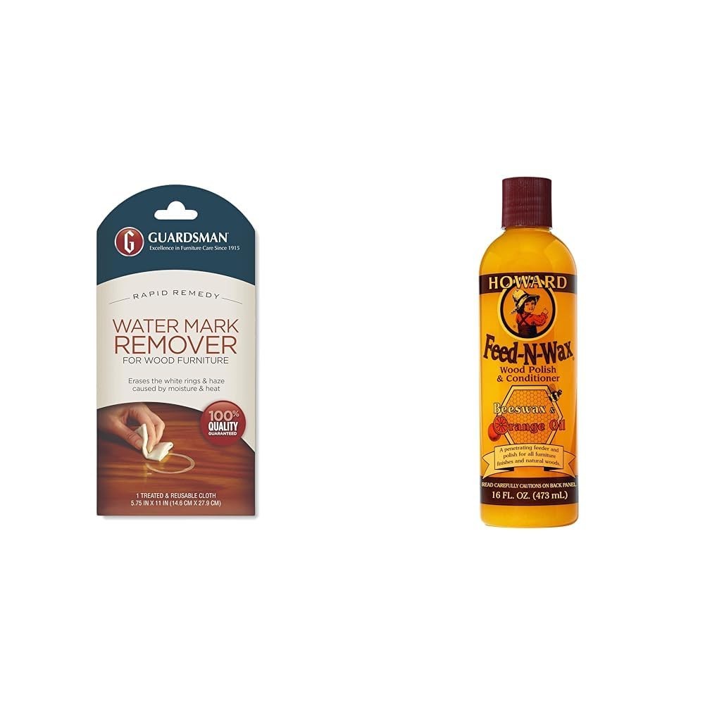 Reusable Water Mark Remover Cloth & Wood Polish Conditioner – Clean White Rings