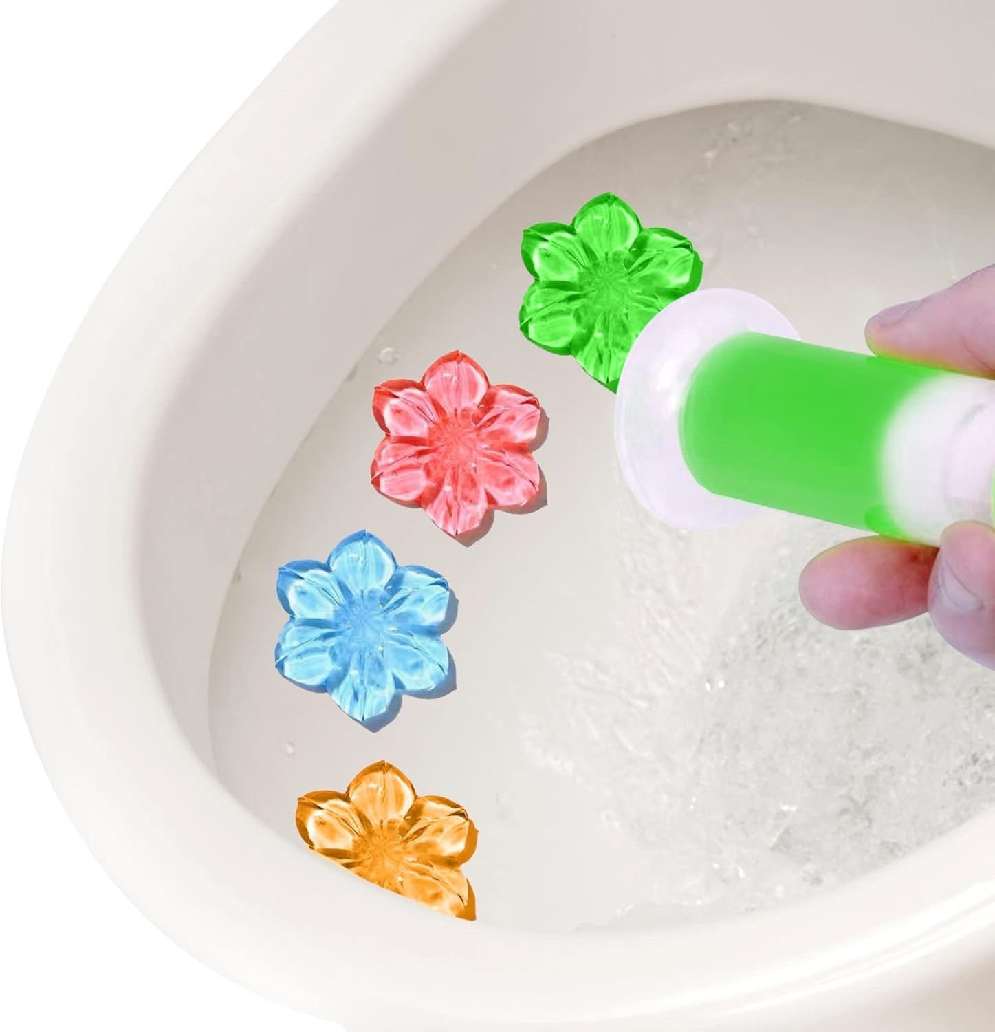 Toilet Cleaner Gel, Deodorizer, 64 Stamps, Ocean Scent
