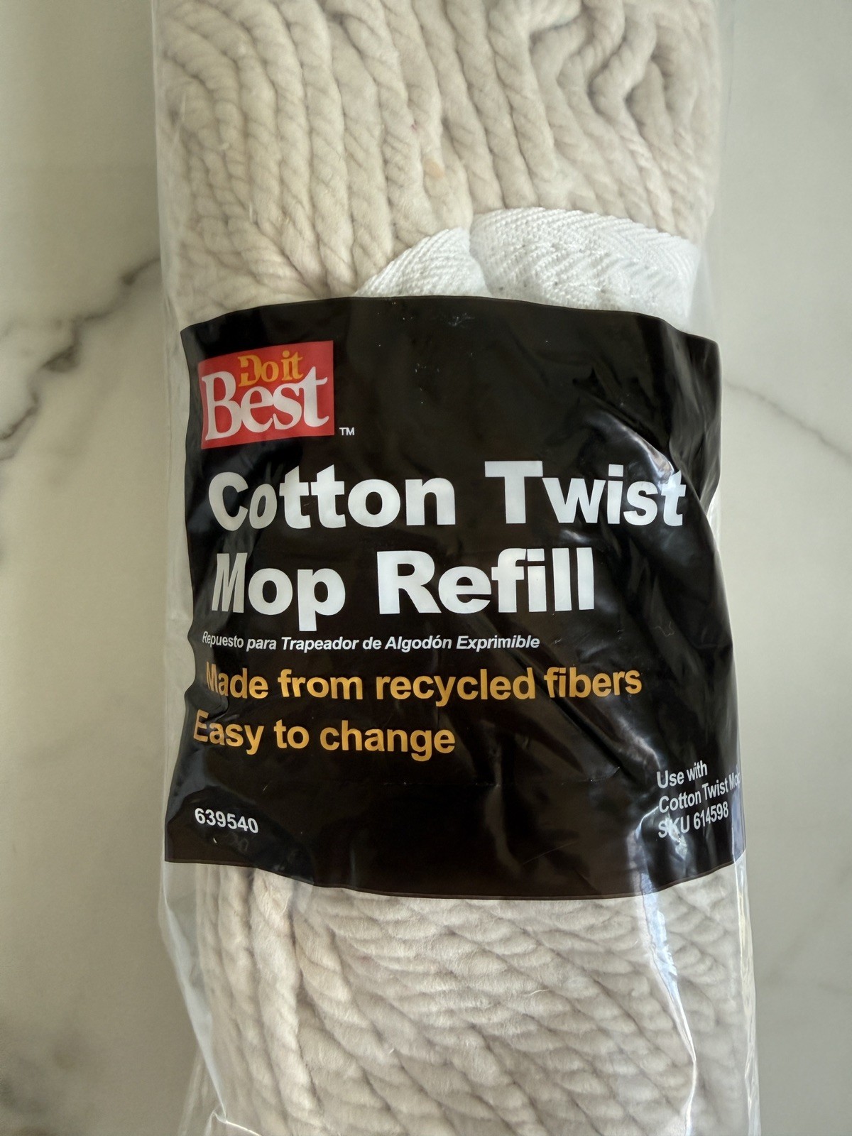 Do it Best 13 In. Cotton Twist Mop Refill 60612 SIM Supply, Inc. 60612 639540