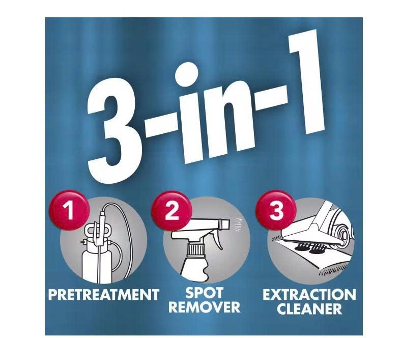 1 Gal. 3-In-1 Carpet Cleaner, Concentrated Carpet Cleaning Solution, EPA Safer C