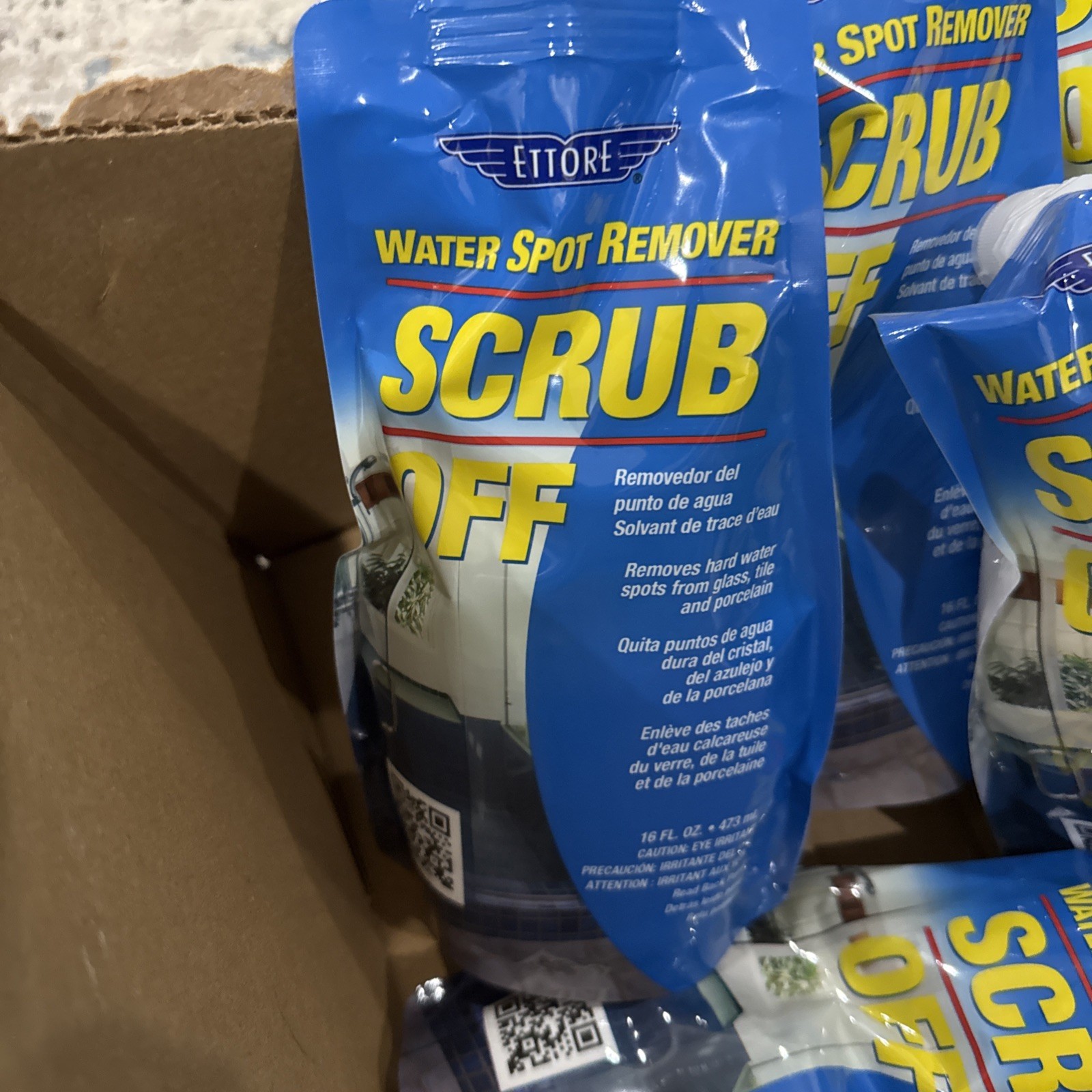 6X Ettore Fresh Scent Scrub Off , 16 Oz. Each Water Spot Remover 30161