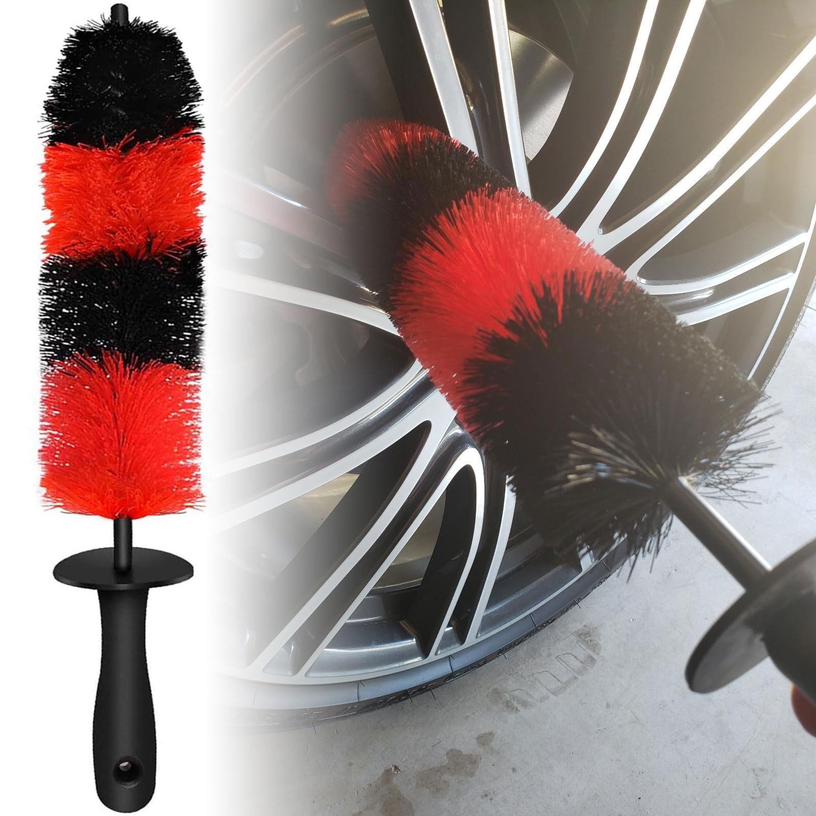 2-Pack Master Wheel Brush, Easy Reach Wheel and Rim Detailing Brush 18’’ Long…