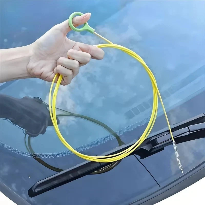 Car Drain Unclogger Brush 2M Sunroof Hose Cleaner Pipe Cleaning Tool.