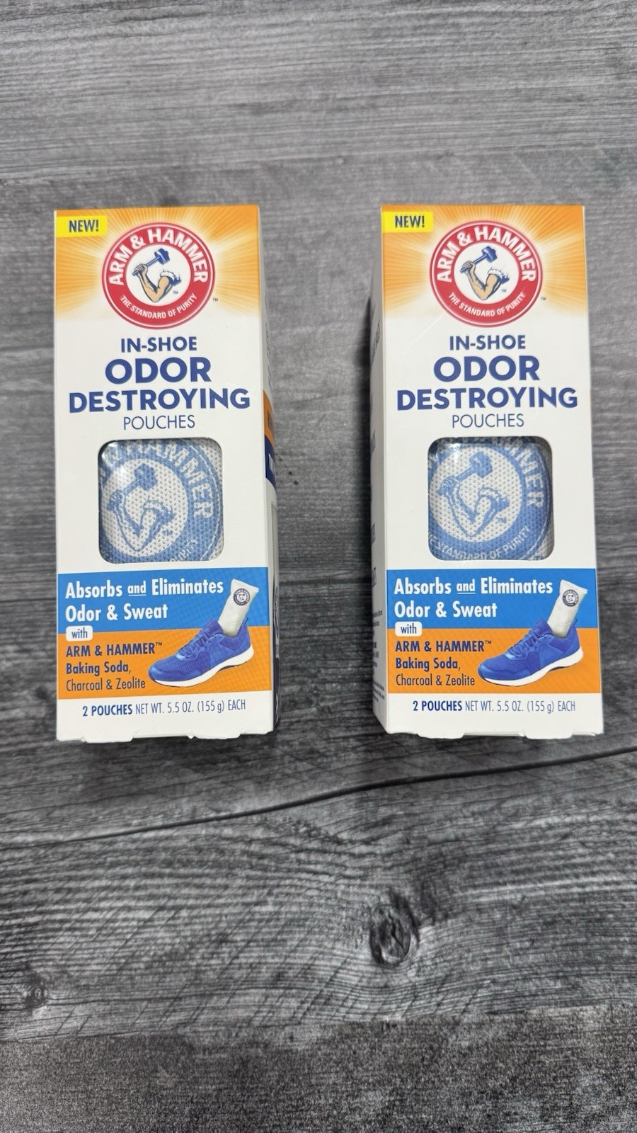 2 boxes in shoe odor destroying pouches(4)