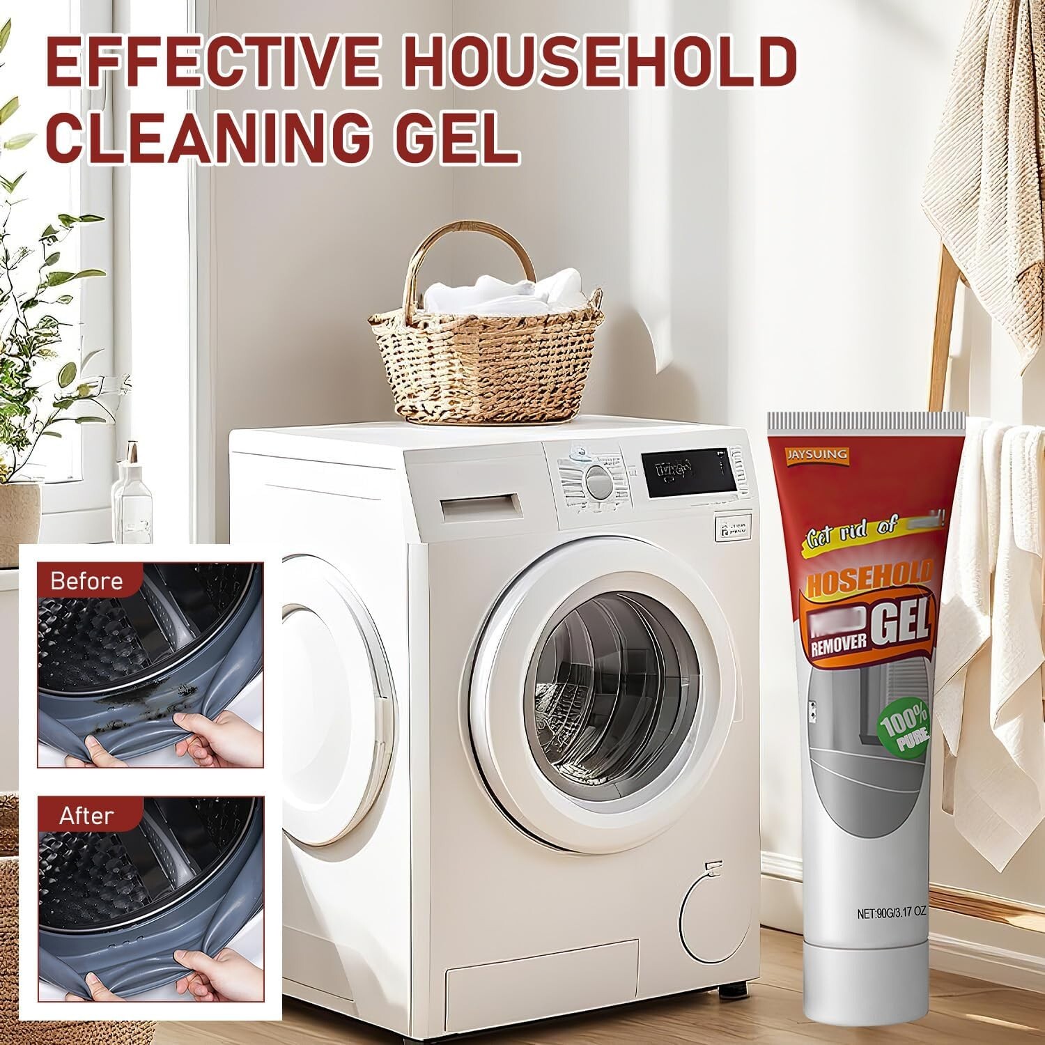 Nexa Nuroclean Remover Gel 2Pcs, Safe Tile Gap Cleaner for Bath & Kitchen