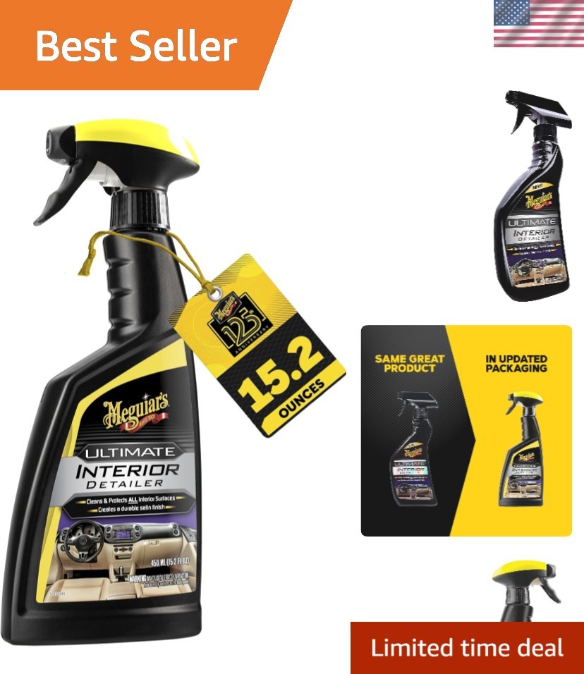 Convenient Interior Detailer 15.2 Oz – Ultimate Dirt Defense & Easy Application