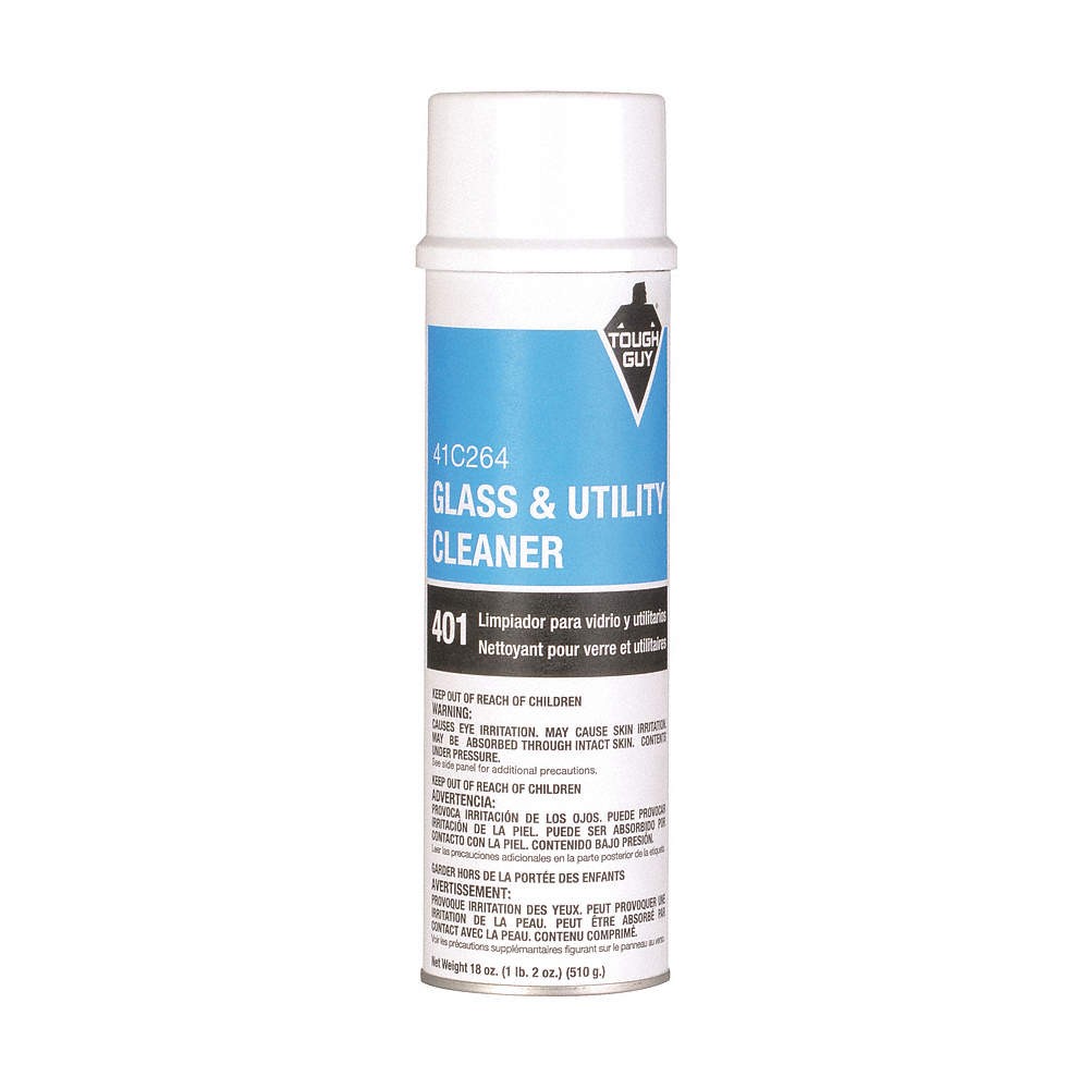 TOUGH GUY 41C264 Glass Clnr,Aero Spray Can,20 oz,PK12 41C264