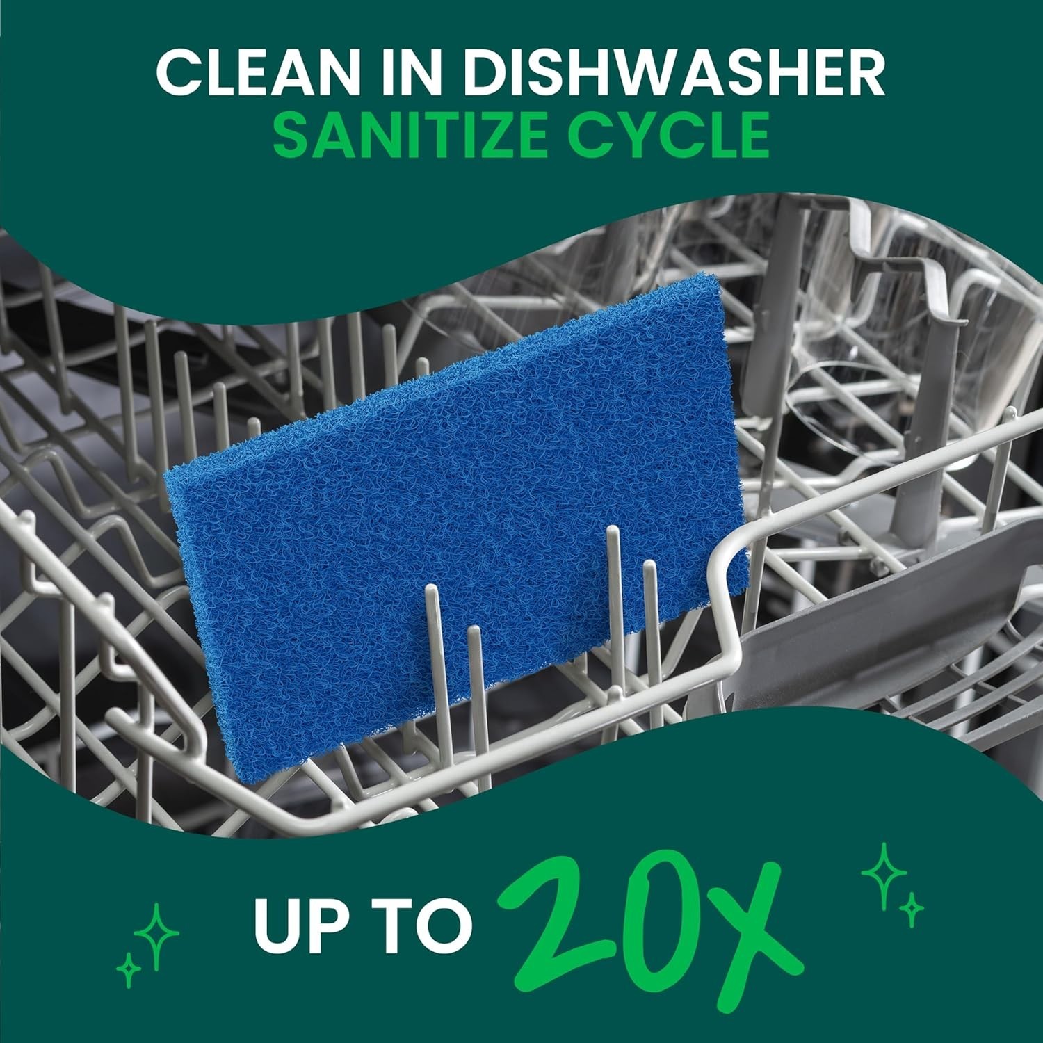 Gentle Yet Effective Scotch-Brite Zero Scratch Scouring Pads—3 Reusable Cleaners