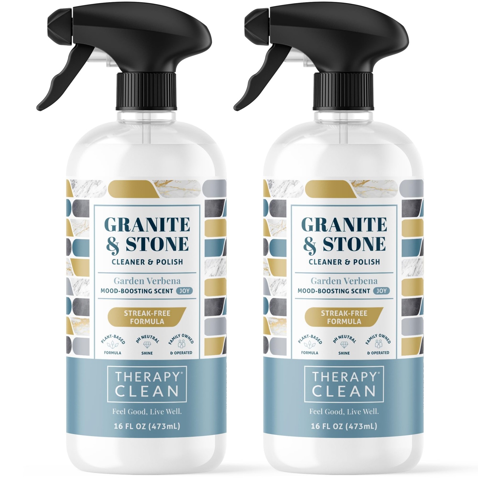 Granite & Stone Cleaner and Polish – Marble & Quartz (2 Pack)