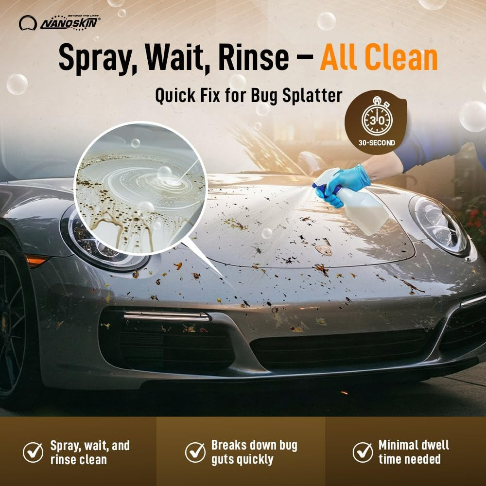 Bug Remover 1 Gallon – Exterior Cleaner & Degreaser for Bug Residue, Grime, Plas