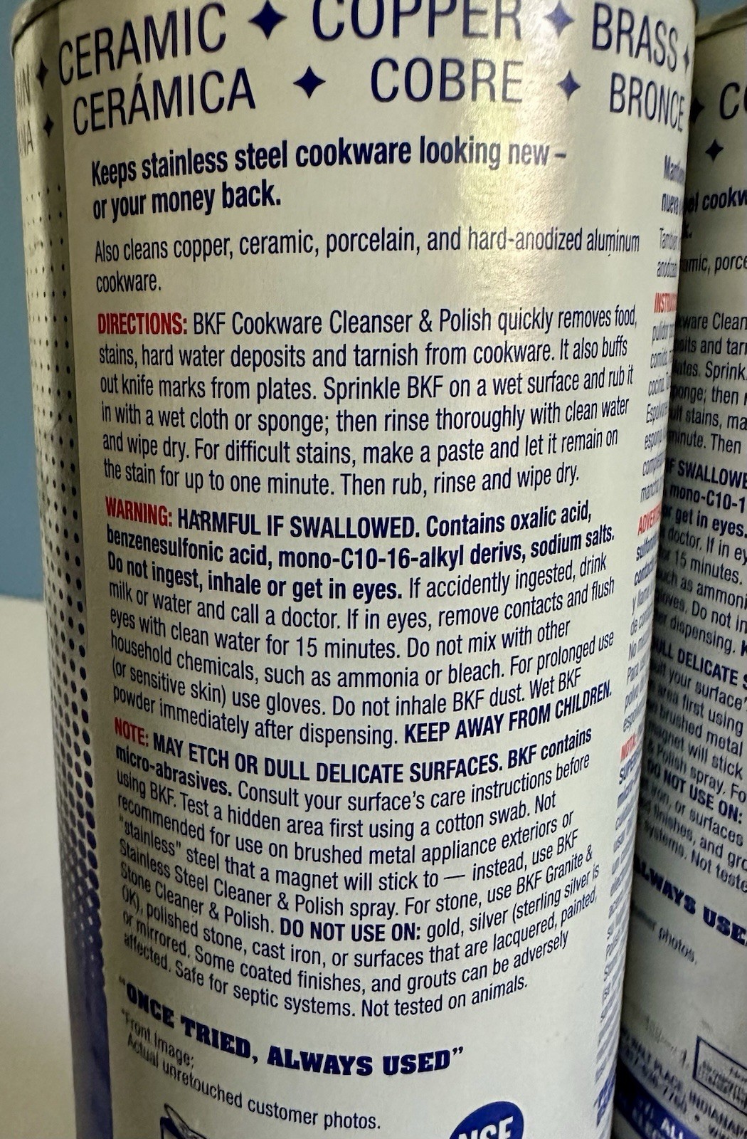 Bar Keepers Friend-Cookware New Again With This Cleaner-Shine-Many Applications