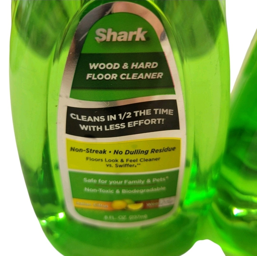 (2) Shark Wood Tile Hard Floor Cleaner Italian Citrus Non-Streak 8 Oz Sealed