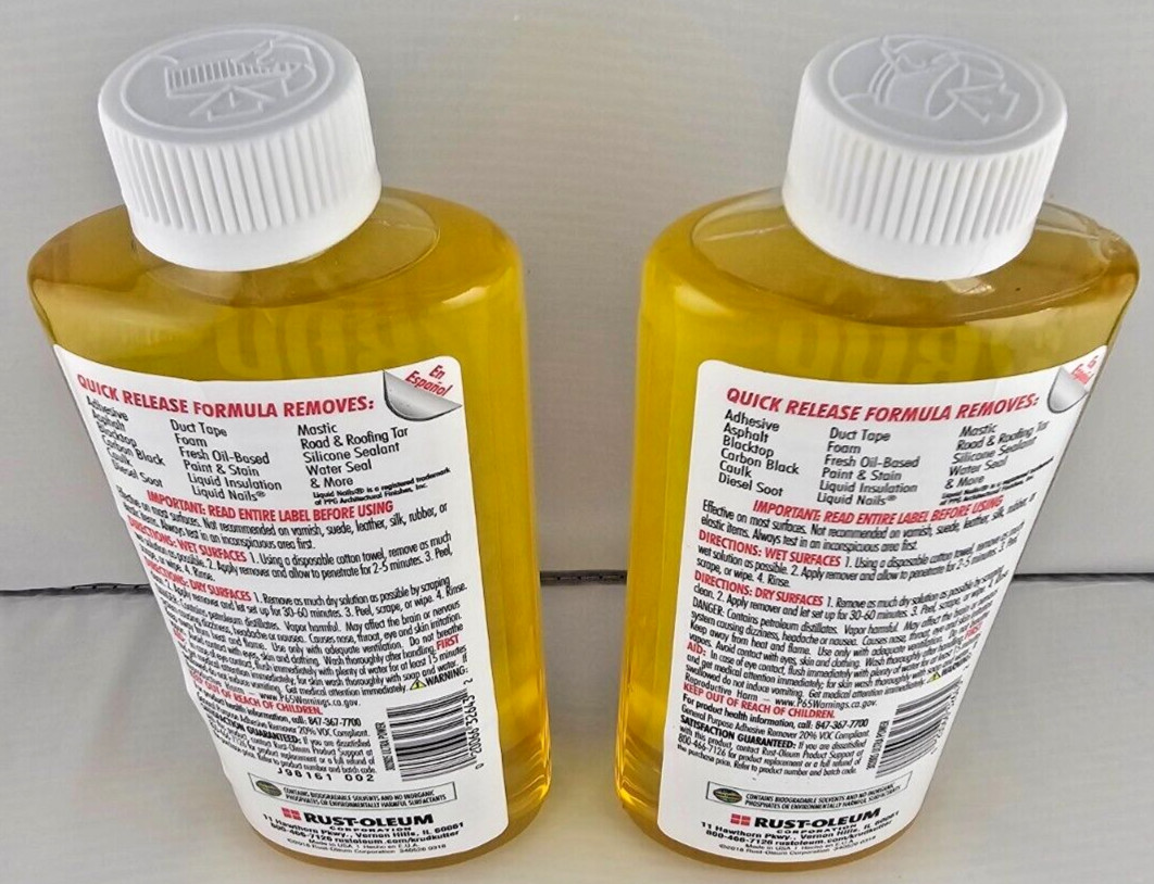 Rust-Oleum Krud Kutter 302805 Ultra Power Specialty Adhesive Remover 8 Oz 2 pack